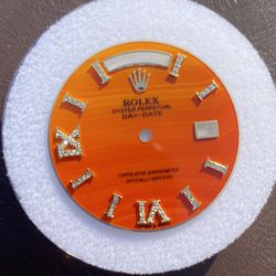 Rolex Men’s President Custom Carnelian Diamond Dial 18038-118238