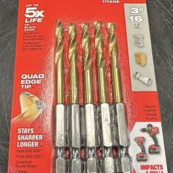 Milwaukee Red Helix Titanium Impact Drill Bits 48-89-4659 AO1069350