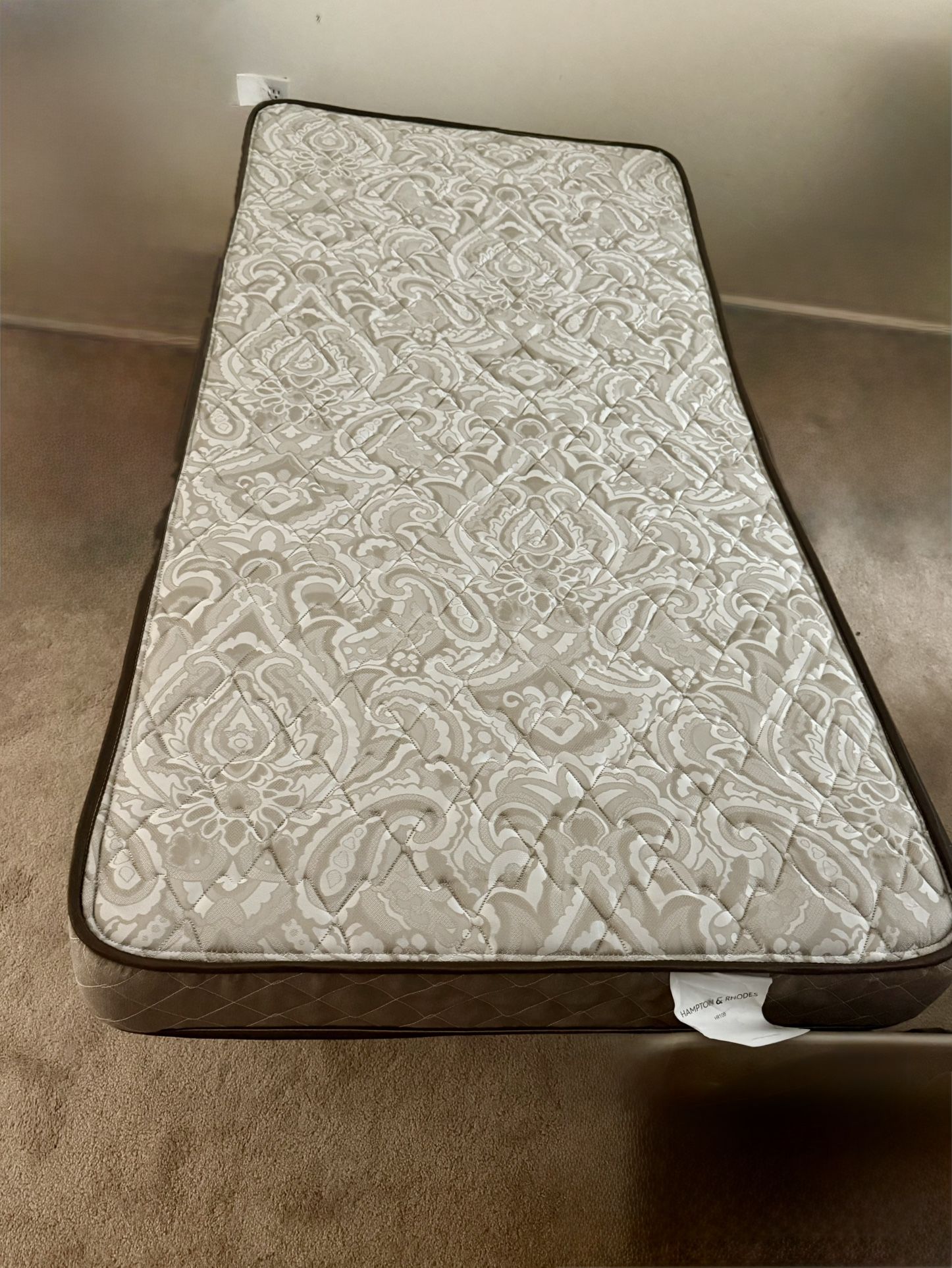 Foldable Twin Bed Frame - Mattress Included