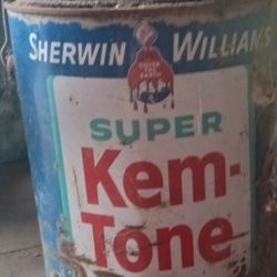 *Unopened* 1963 Gallon Of Sherwin Williams Super KEM_TO NE