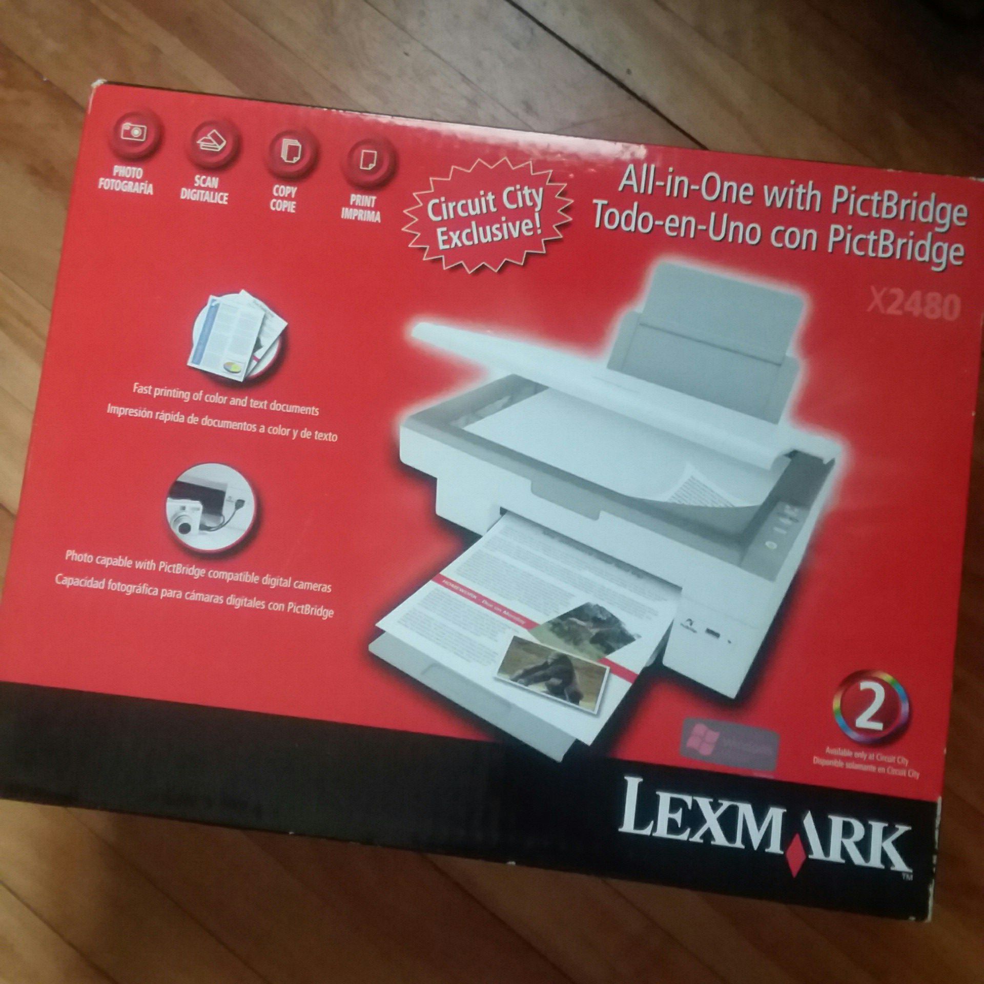 Brand New Lexmark x2480 All-in-One Printer Brand New, Never Opened sealed box