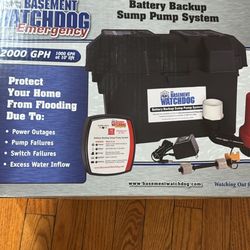 Battery Backup Sump Pump System 