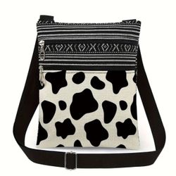 Women’s Cow Print Crossbody Bag 