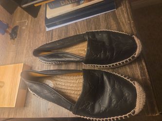 Gucci Signature Leather Espadrilles