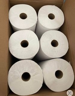 White roll towels