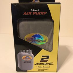 New Tsunami 2 Speed Live Bait Well Air Pump Battery Operated