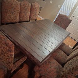 Rustic Dining Table +Chairs