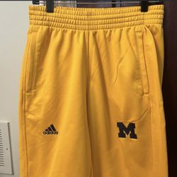 Adidas Michigan Gold uofm Sweatpants Size m