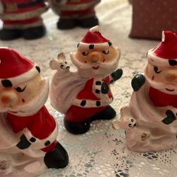 3 Vintage Holt Howard Elf Shakers