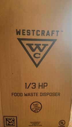 West craft 1/3HP food waste disposal