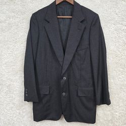 Vtg Brooks Brothers Makers Sport Coat Mens 40S Gray Herringbone Union USA READ 