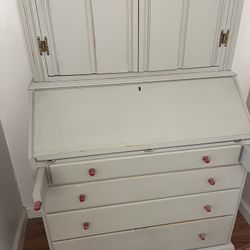 Vintage Drop Down Desk Hutch