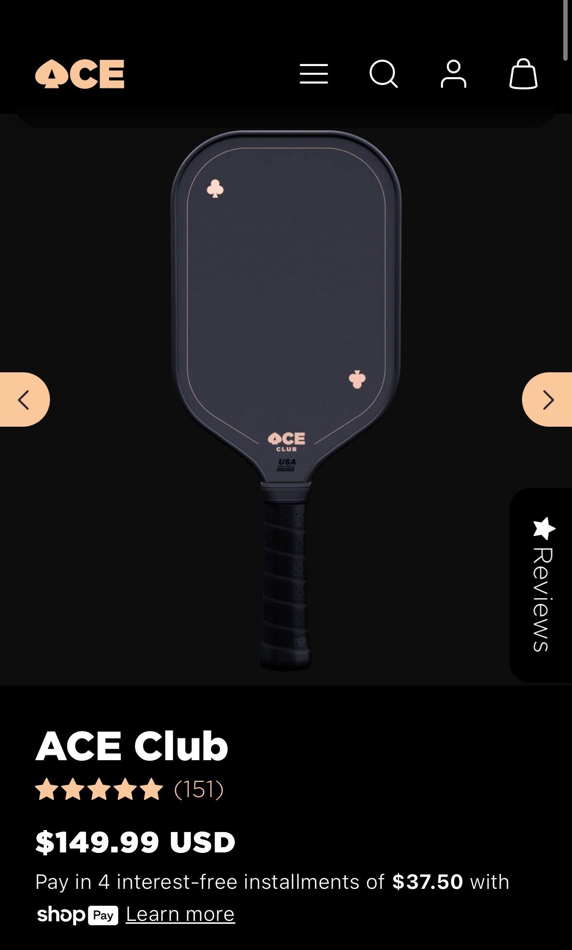 Ace Club Pickleball Paddle
