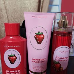 Bath Body Strawberry Pound Cake