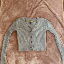 Ribbed Cropped Sweater 