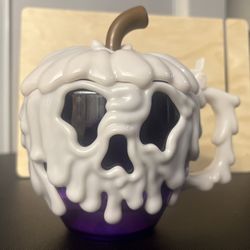 Disney Parks Poison Apple Stein Purple White Evil Queen Villain Glow Dark Cup