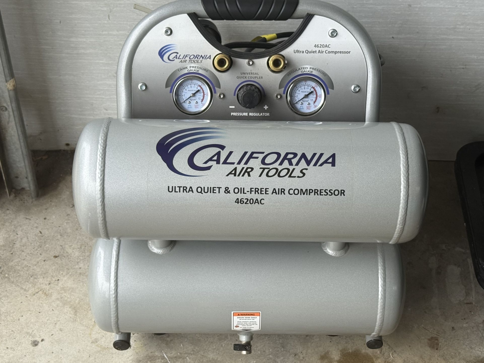 California Air Tools 4620AC Ultra Quiet Oil-Free Air Compressor CAT-4620AC
