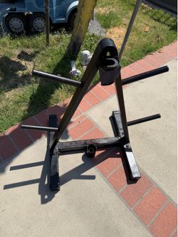 Gold’s Gym Black Metal A-Frame Weight Plate Tree & Dumbbell Rack