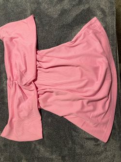 Pink Off-Shoulder Crop Top