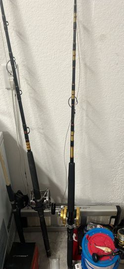 Shark fishing poles