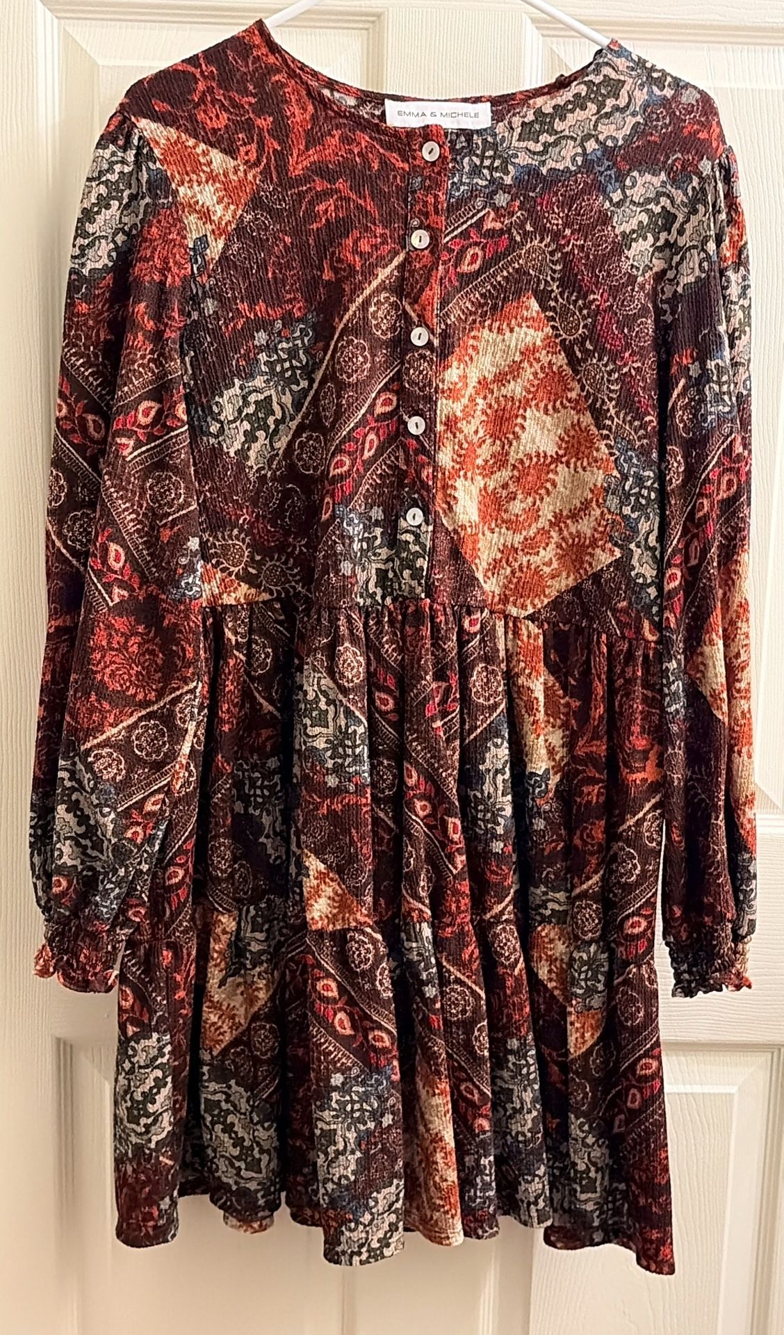 Boho Style Dress Size XL – Flowy & Stylish