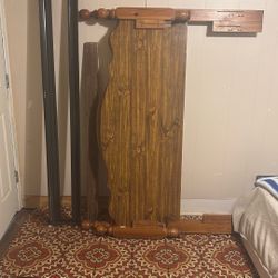 Bed frame with rails