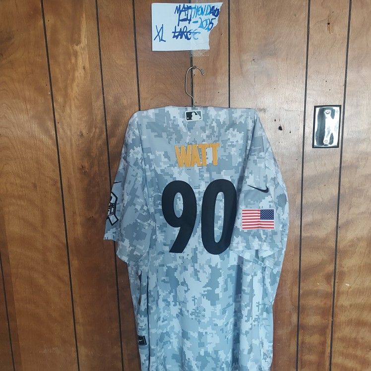 Mystery Rookie Card With TJ Watt Steelers Nike Xl Jersey