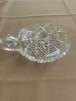Crystal Handled Dish