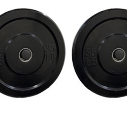 Pair Of 35 Lb. Bumper Plates NEW IN BOX 