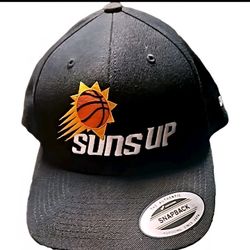 Rare Phx Suns SportTek NBA Black Snapback Hat W/DOS EQUIS XX Logo Embroidered 