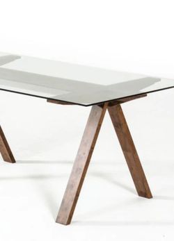 Modern Glass table with 4 chairs