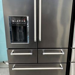 Black Stainless Kitchen Aid 5 Door Refrigerator
