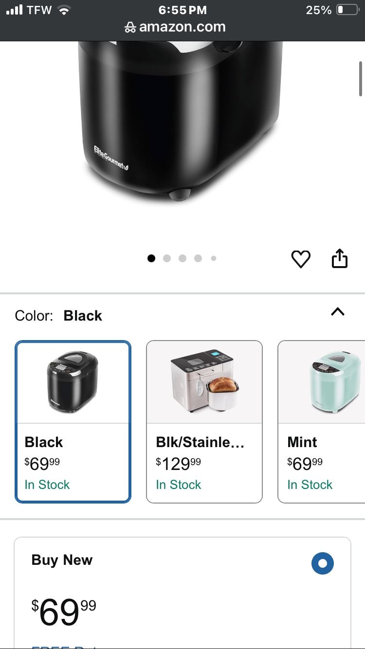 bread maker Elite Gourment