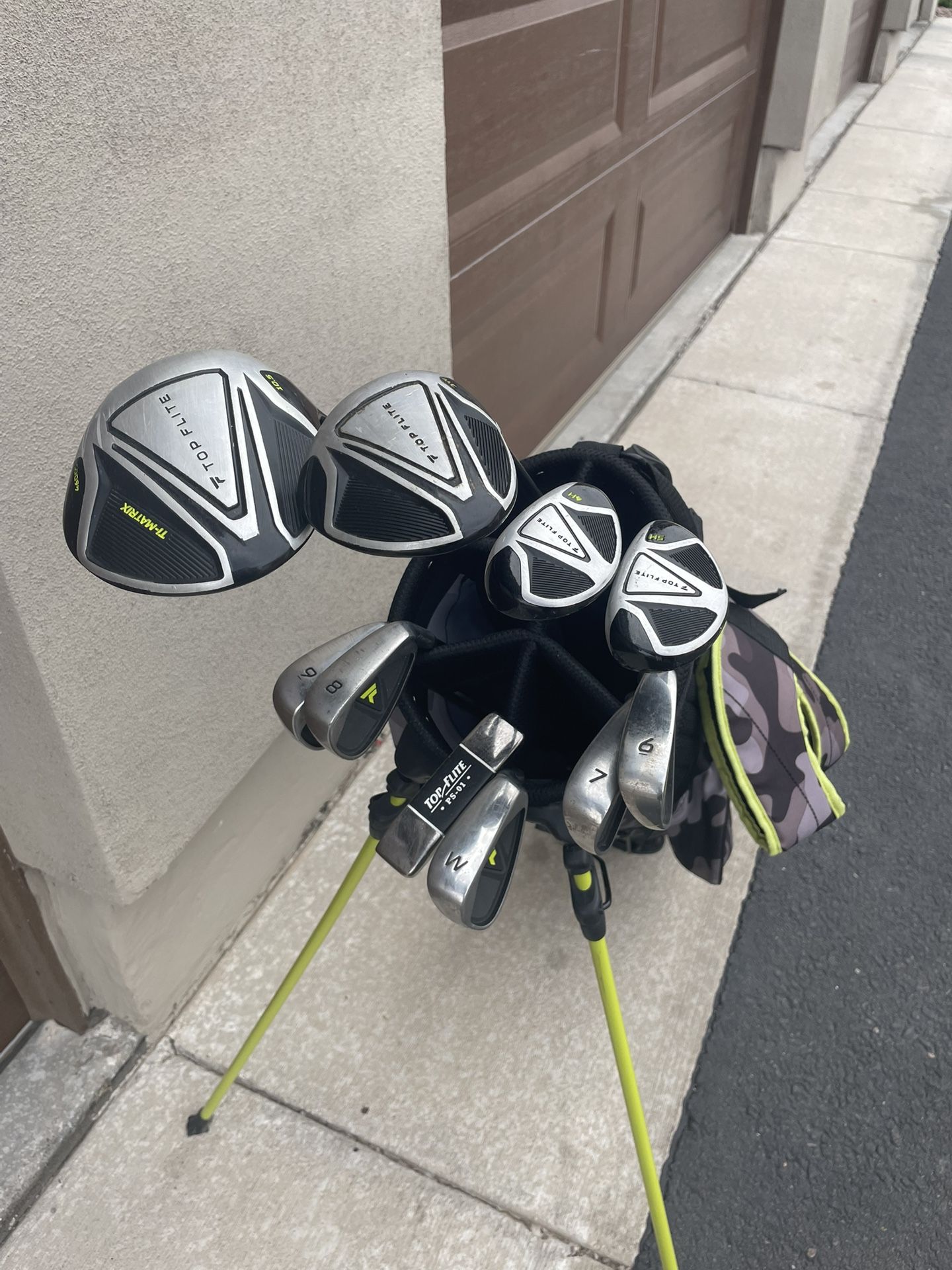 Top Flite Golf Clubs & Bag!