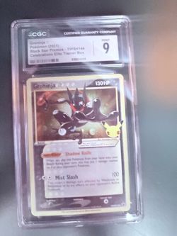 Greninja gold star SWSH144 CGC 9 Mint Pokémon Card