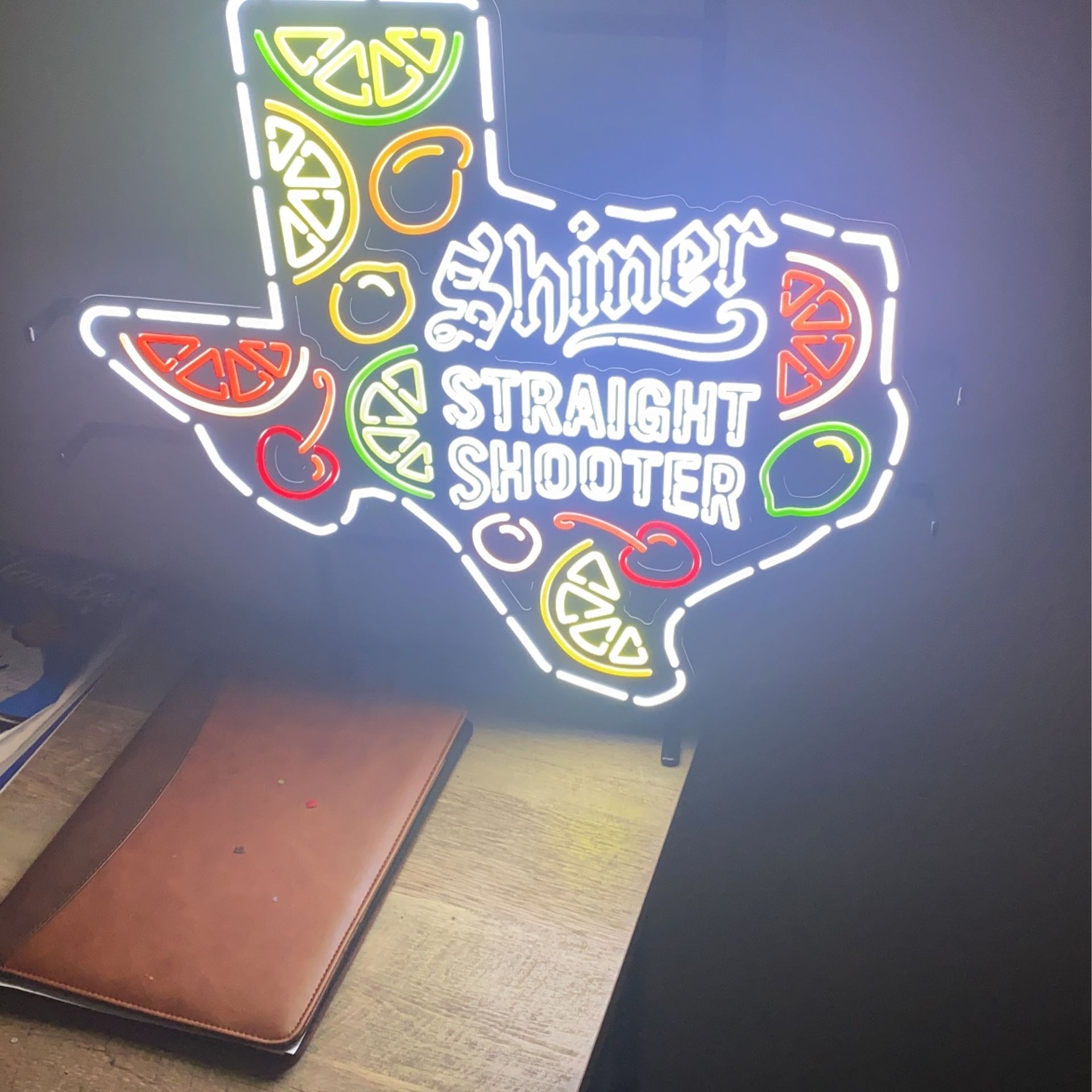 Shiner “Straight Shooter” Neon Sign