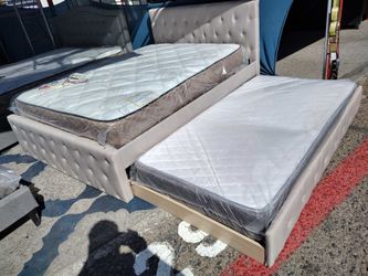 Full Bed Whith Twin Trundle Whith Mattress