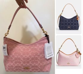 Coach Laurel Pink denim
