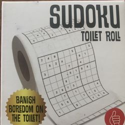 Sudoku Toilet Paper - Never be bored in the bathroom again!