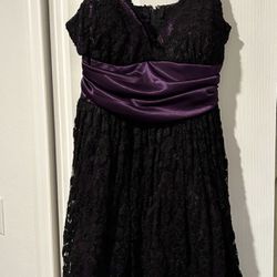 Black Lace, Purple Mini Dress y2k