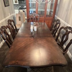 Solid Wood Dining Table and Chairs