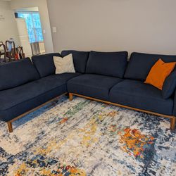 Sectional - Navy Blue