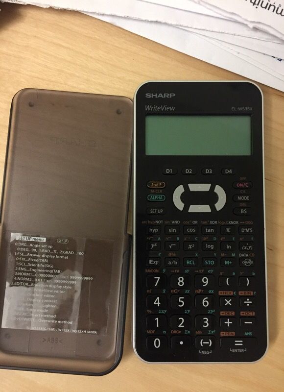 Sharp writeview EL-W535X calculator