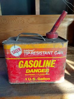 80's Metal Gas can