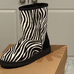 Ugh Boots Zebra Size 9 Brand New Never Worn