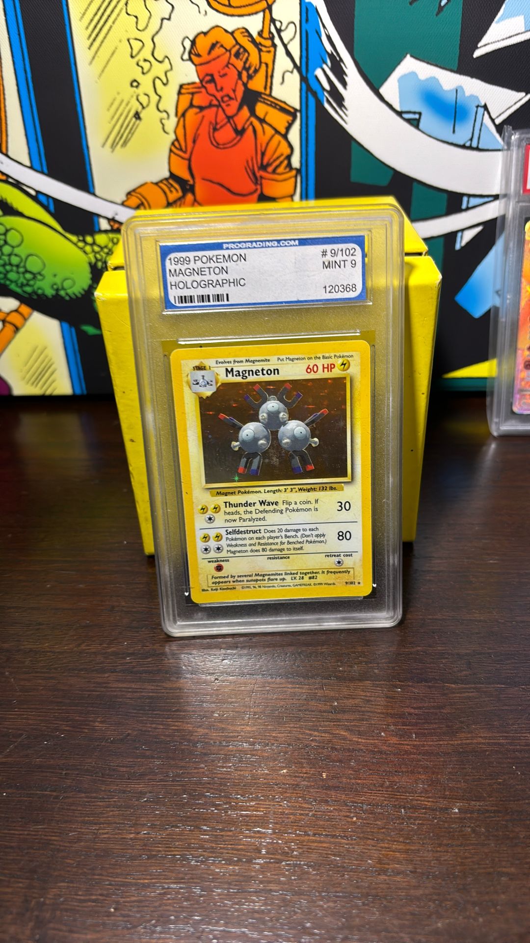 1999 Magneton Holo Pokémon Card - Graded Mint 9