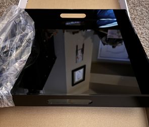 18x18 Black Acrylic Square Serving Tray