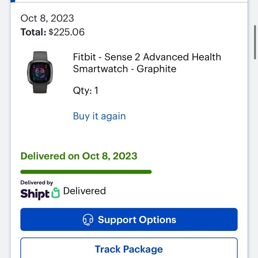 	Fitbit - Sense 2 Advanced Health Smartwatch - Graphite 