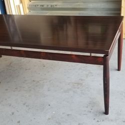 Solid Teak, Mid Century Modern Coffee Table By FF Denmark Solid Teak