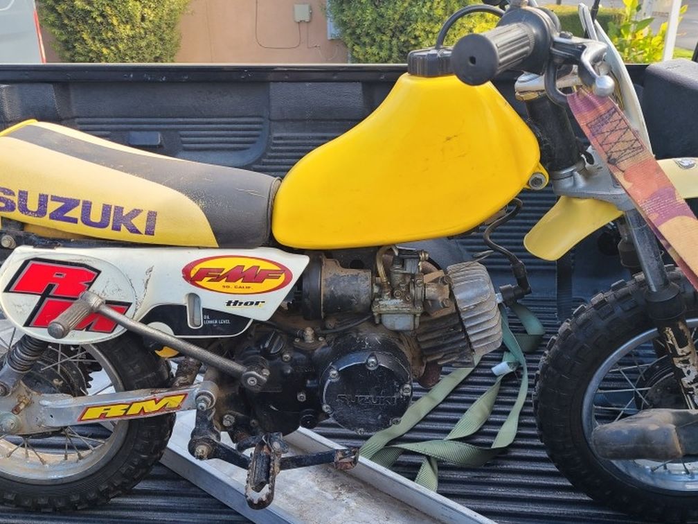 SUZUKI JR 50 1998 RUNS PERFECT TAGGS AND TITLE IN HAND